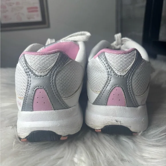 New Balance 496 womens walking running shoes pink grey white 7.5 dad shoes - Picture 6 of 9